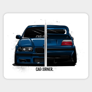 EDM - E36 M White BG - CarCorner Sticker